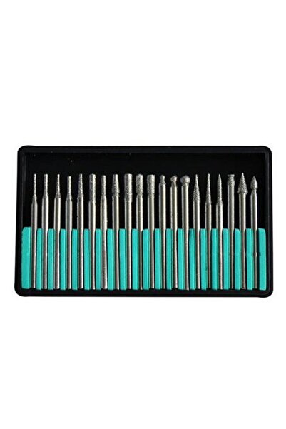 Profisher Elmas Freze Taşlama Iğne Zımpara 20li Set 2.35mm 3mm Dremel Hobi