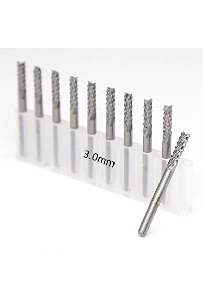 Profisher Tungsten Karbür Pcb Kesme Cnc Freze Ahşap Işleme 1.8mm 10 Adet