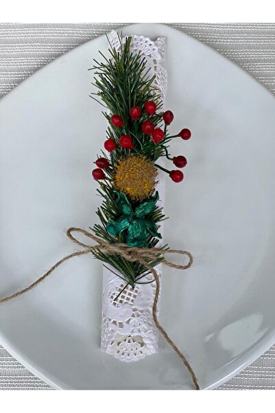 Doğal Tasarım Δαχτυλίδι χαρτοπετσέτας για την επιτραπέζια διακόσμηση των Χρισ...