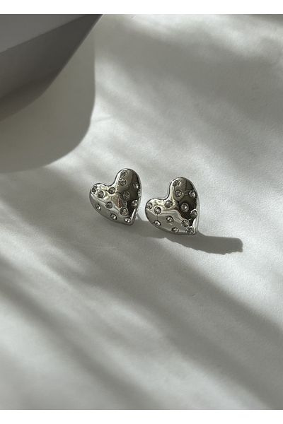 KİLİGİSTANBUL Chubby Heart Earrings 2 Cm