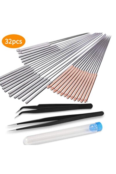 Profisher 3d Yazıcı Meme Temizleme Kiti 32 Li Set 0.15/0.25/0.35/0.4/0.5mm