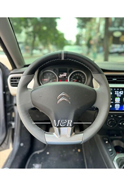 M&R OTO KILIF AKSESUAR Citroen C Elysee Orijinal Kaplama Araca Özel Deri Direksiyon Kılıfı