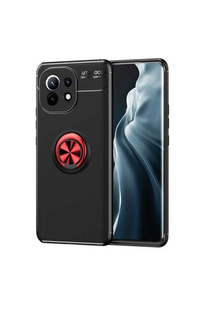 GRABONO Xiaomi Mi 11 Case Tpu Silicone with Ring and Magnetic Car Holder