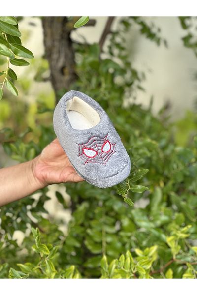 Bold Boutique Spiderman Figured Children's Nursery Shoes Ballerina Slippers Winter Home Boots Slippers with Flat Feet