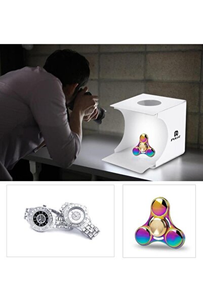 Profisher Lightbox Mini Katlanır Taşınabilir Led Işıklı Fotoğraf Stüdyosu