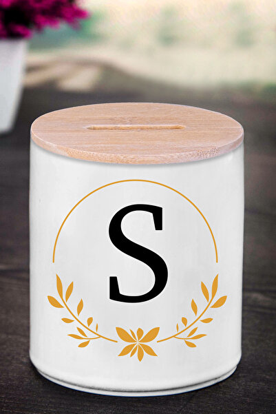 bymat Kasica prasica sa slovom S (KERAMIKA) - Kruna S - K144