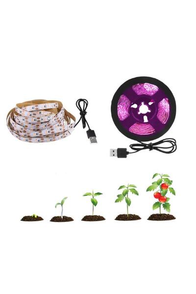 Profisher Tam Spektrum Bitki Büyütme Şerit Işık 5v Usb Uç 3 Mt Dış Mekan