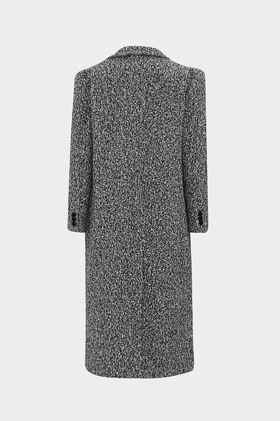 Açelya Okcu Premium Slim Fit Maxi Γυναικείο μάλλινο παλτό με πτερύγιο