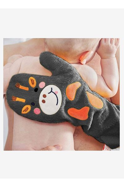 ubeybi Luxury Anti-Slip Baby Washing Glove Bath Loofah - Baby Bath Loofah