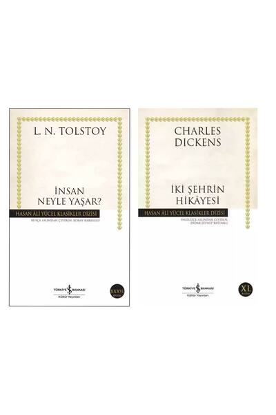 TÜRKİYE İŞ BANKASI KÜLTÜR YAYINLARI İnsan Neyle Yaşar? L. N. Tolstoy - İki Şe...