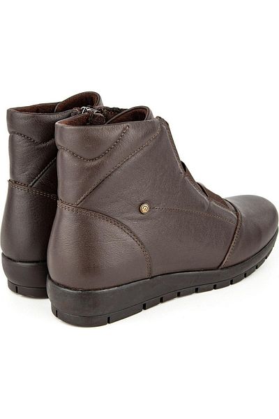 Muya Stark 6 Point Anatomical Sole Genuine Leather Zippered Women's Boots