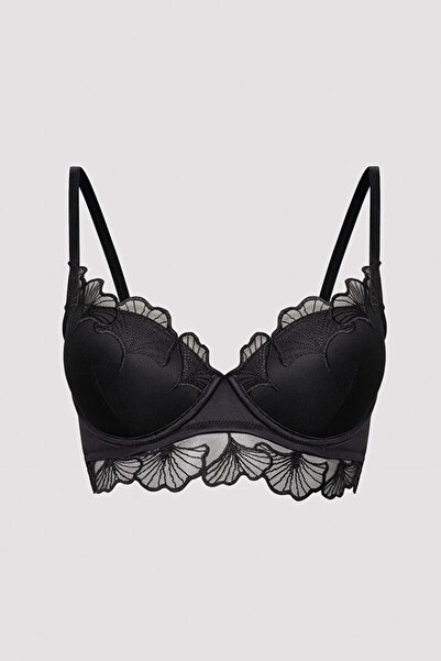 Penti Fervour Broiderie Siyah Sütyen