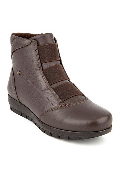 Muya Stark 6 Point Anatomical Sole Genuine Leather Zippered Women's Boots