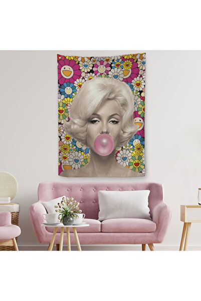 Harita Sepeti Marilyn Monroe zidna obloga od ružičastog balona - Tepih sı-621