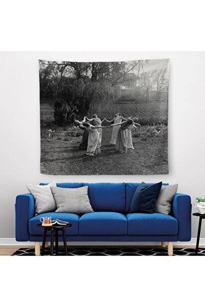 Harita Sepeti Vintage Women Are Dancing Wall Cloth Carpet Gothic Home Decorat...