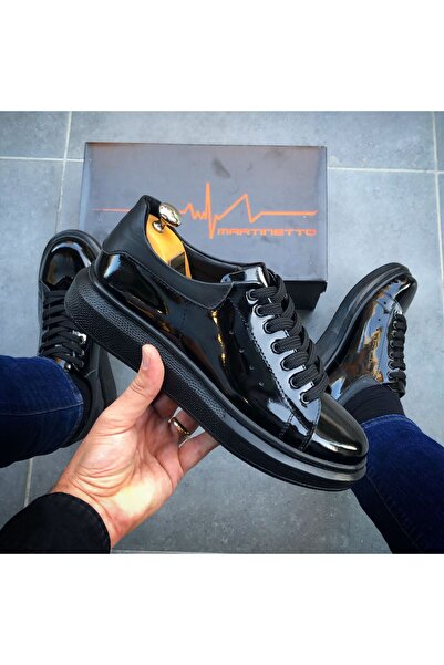 Martinetto ΜΑΥΡΟ ΓΝΗΣΙΟ ΔΕΡΜΑ ΠΑΠΟΥΤΣΙΑ UNISEX ΠΑΠΟΥΤΣΙΑ