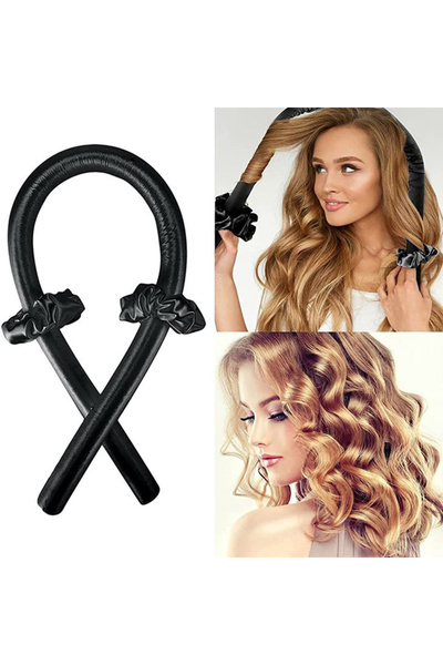 Cafune Design Siyah Isısız Saç Şekillendirici Sosis Ve Simit Toka