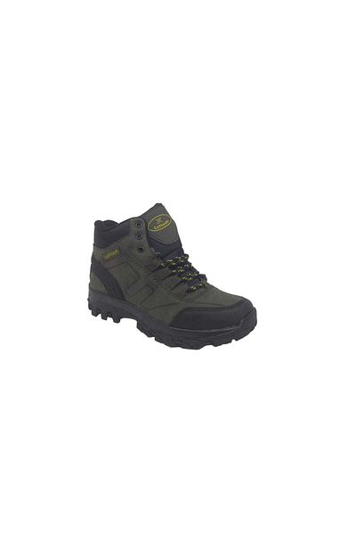 Zerhan Ανδρικές μπότες με φερμουάρ Lutton 3055 Khaki Lace Up