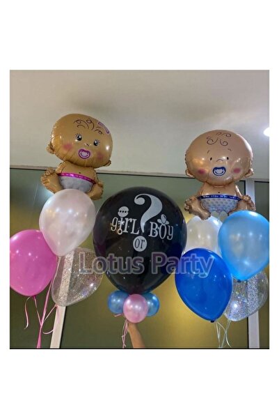 LOTUS PARTY Gender Reveal Party Custom Balloon Concept