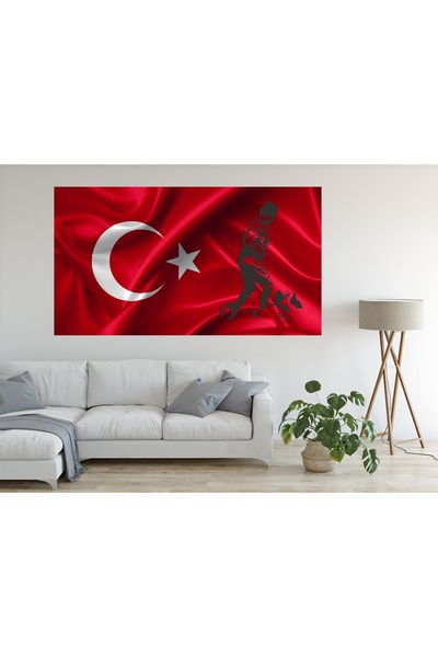 HDART Modern Soyut ATATÜRK Türk Bayrak Bayrağı Duvar Kanvas Tablo Tablosu Tab...