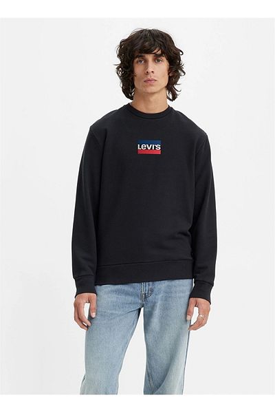 Levi's Levis Crew Neck Black Men's Sweatshirt A2824-0007_LSET2 GRAPHIC CREW PIRAT