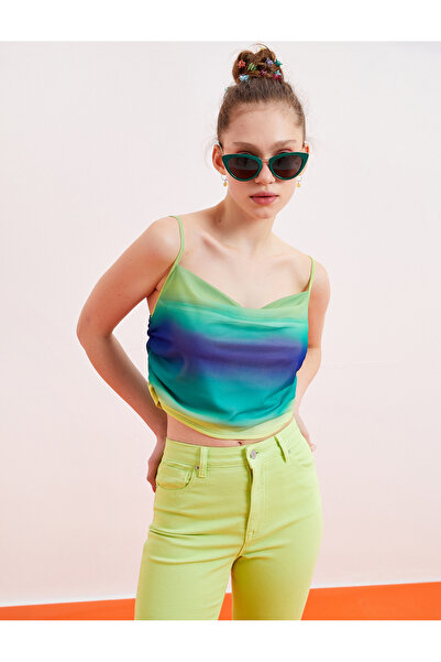 Koton Strappy Lace Collar Crop Undershirt