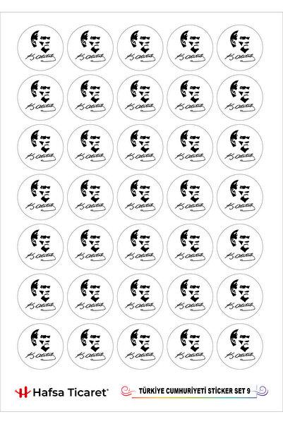 Hafsa Ticaret ملصق الذكرى المئوية لجمهورية تركيا (70 قطعة)