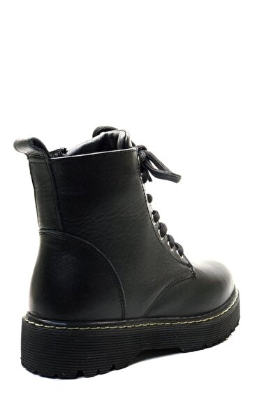 Tuğba Ortopedi 2143 Ortopedik % 100 Hakiki Deri Kız Çocuk Siyah Bot