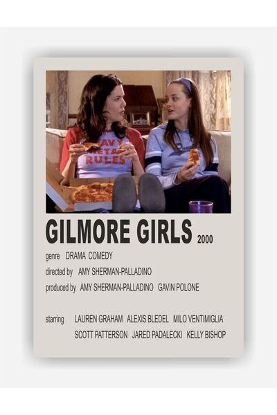 fırsatlar diyarı Gilmore Girls Dizi Duvar Posteri - Kalın Kağıt - Çerçevesi