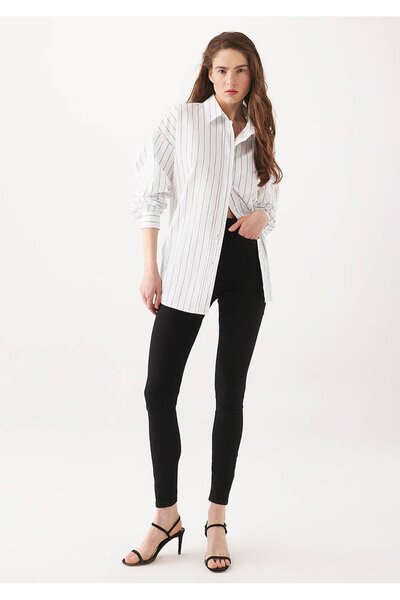 byhaziran butik Η Melita δεν ξεθωριάζει, μαύρο και δεν ξεθωριάζει, Skinny Jea...