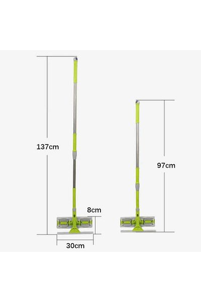 AYLA STAND Double Sided Window Cleaning Squeegee with telescopic handle
