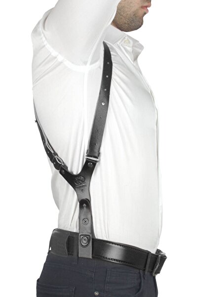 Polis Sepeti Profesyonel Deri Koltukaltı Tabanca Kılıfı Siyah-Universal