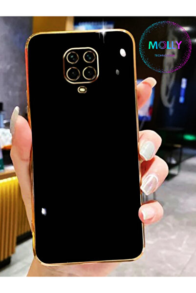 Molly Technology Xiaomi Redmi Note 9 Pro İçin Siyah Kenarları Gold Detaylı Lü...