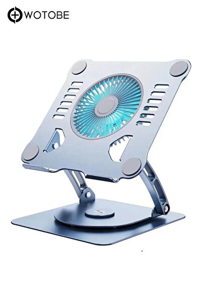 Genel Markalar Ayarlanabilir Metal Laptop Standı Fanlı Notebook Tutucu Alümin...