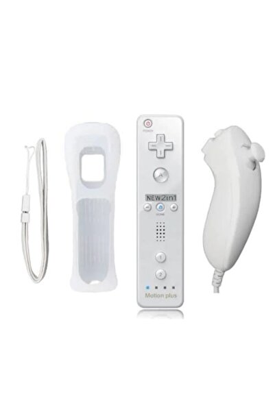 CAFELE Nintendo Wii 2in1 Motion Plus Remote Kontroller + Nunchuk Kontroller Set