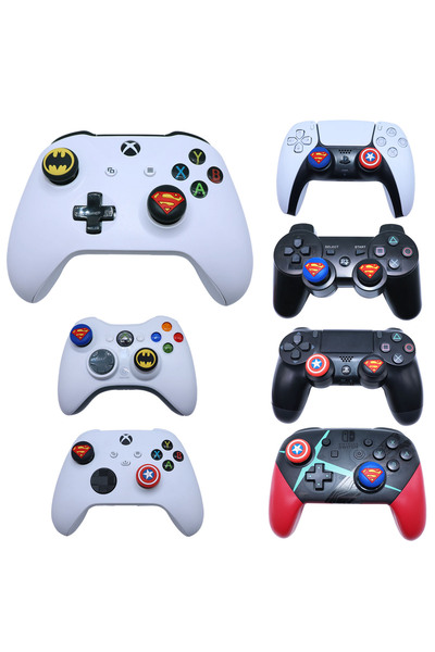 CAFELE Spider-man Desenli Xbox One S/one X/xbox E/xbox 360 Analog Koruyucu Silikon Pad