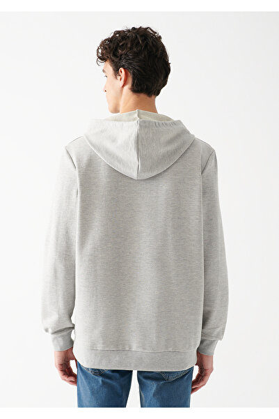 Mavi Kapüşonlu Gri Sweatshirt 8806232175