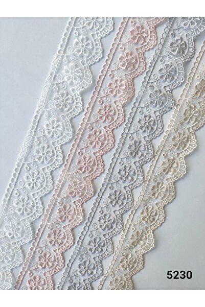 sarra Квітковий мережив - білий - 5230