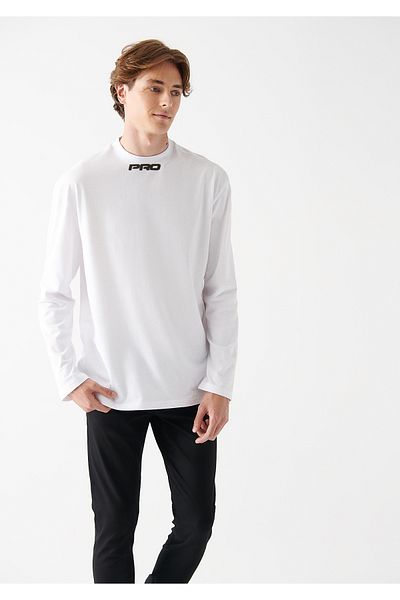 Mavi Λευκό μπλουζάκι με εμπριμέ λογότυπο Pro Oversize / Wide Cut 0611053-620