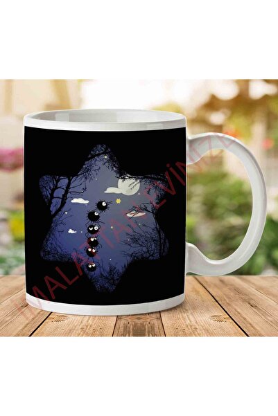 ART HEDİYE 1-1603 My Star Soot Ball Sprite - Spirited Away Sihouette Printed Mug