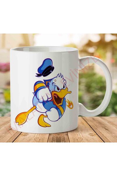 ART HEDİYE كوب Daisy-Duck-Free-Download-PNG مطبوع على الجانبين.jpg