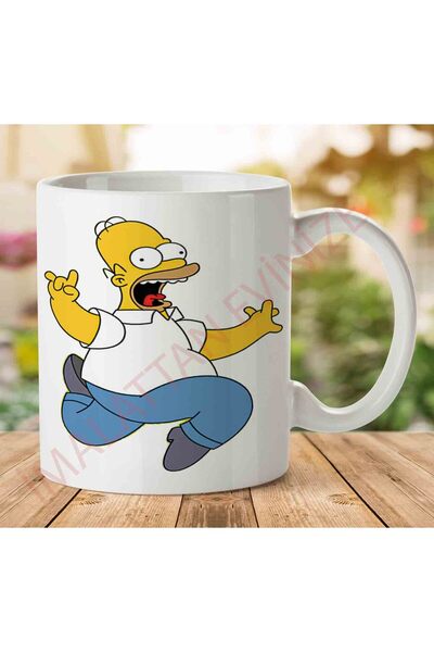ART HEDİYE HOMER SIMPSONS Two Sided Printed Mug Cup.jpg