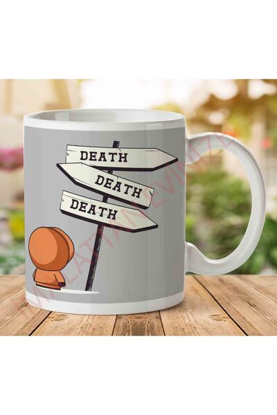 ART HEDİYE 1-1307 كوب مطبوع عليه علامة الموت كيني ساوث بارك على الجانبين.jpg