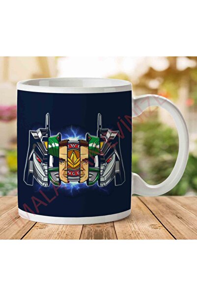 ART HEDİYE 1-908 Green Ranger Power Rangers Two Sided Printed Mug.jpg