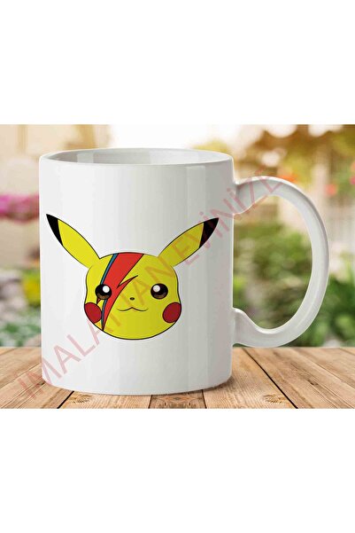 ART HEDİYE كوب بيكاتشو ديفيد باوي مطبوع على الجانبين.jpg