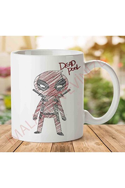 ART HEDİYE 1-1138 Marvel-DEADPOOL Black Pencil Two Sided Printed Mug Cup.jpg