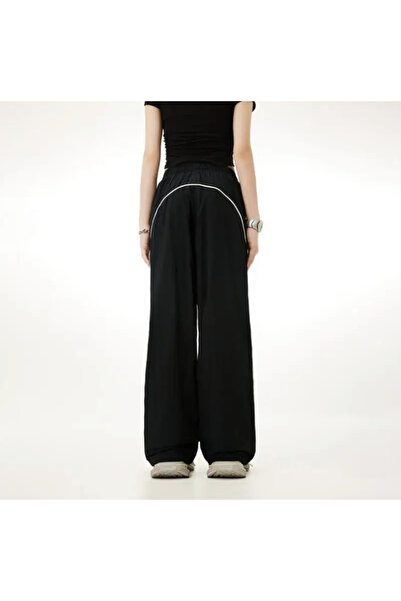 DEEFWEAR Y2k Stripe Detail Παντελόνι αλεξίπτωτου/Φούτερ