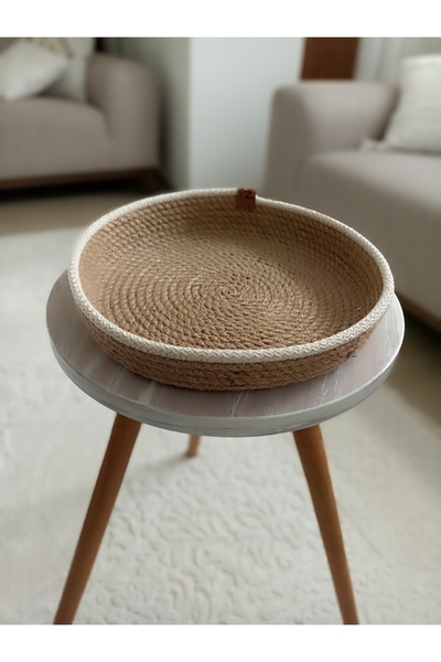 Pınar Gündoğdu Collection Wicker Organizer Multi-Purpose Basket