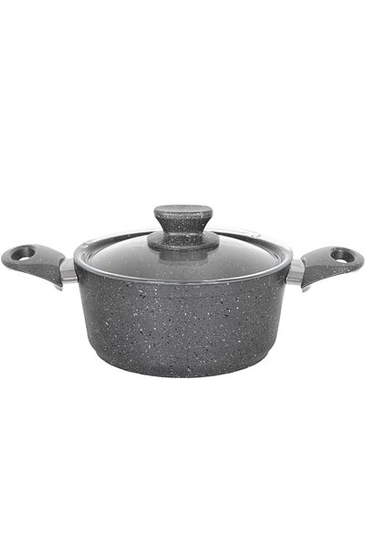 FİTHOME Cast Iron Granite Fireproof Non-Stick Deep Food Pot 20-24-26-30 CM