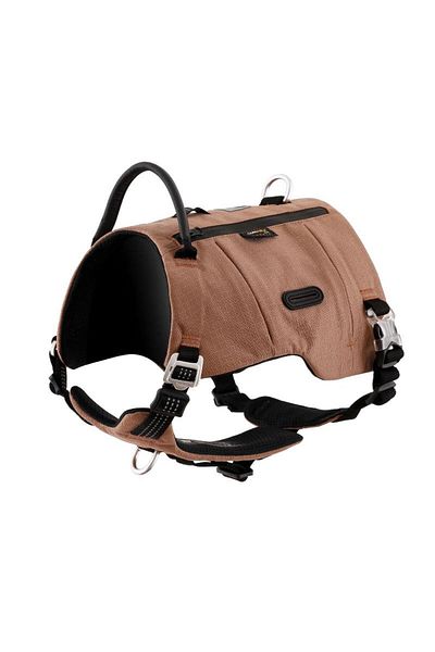 True Love Brown Chest Collar with Cordura Fabric and Pockets